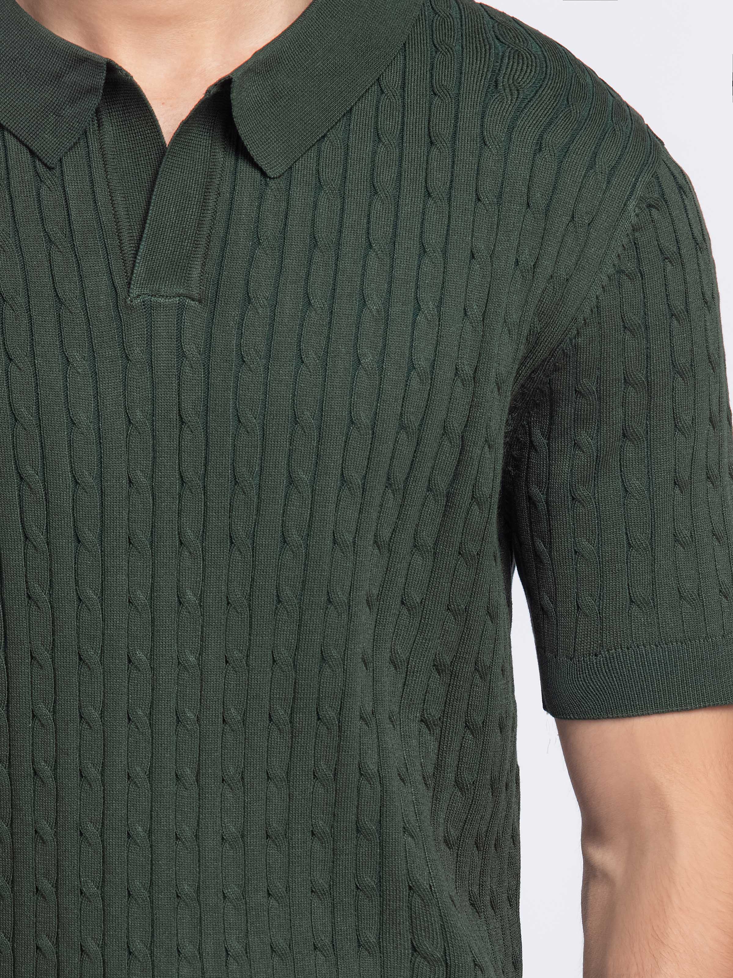 Johnny Collar Knitted Polo - FMTCP5-106