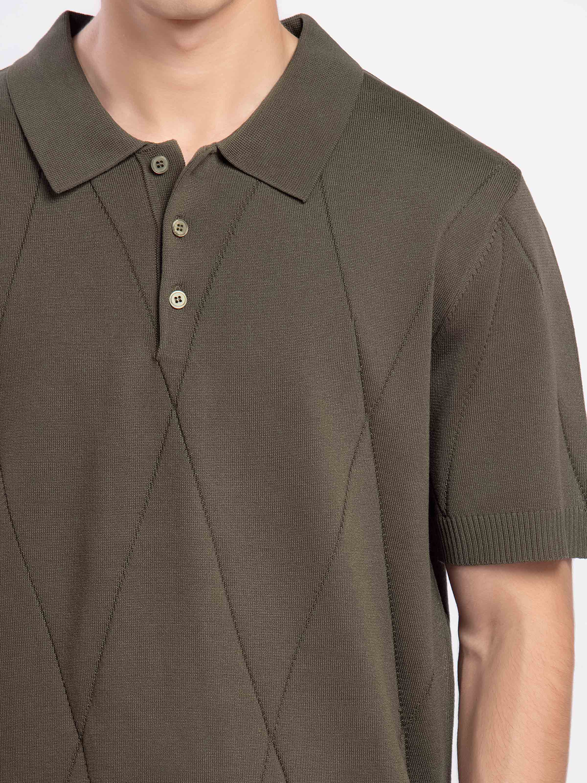 Regular Fit Knitted Polo - FMTCP5-221