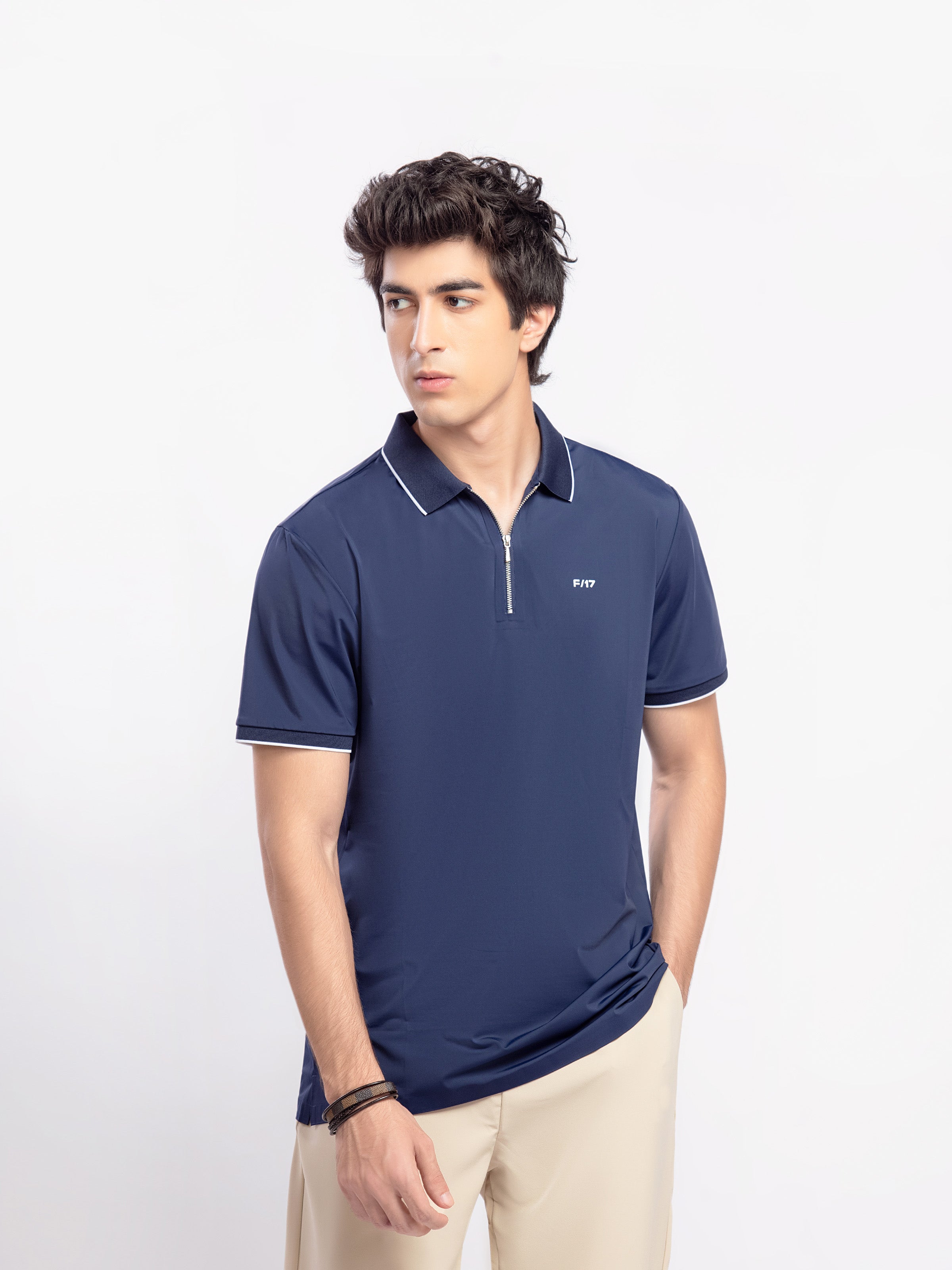Regular Fit Zipper Polo - FMTCP5-218
