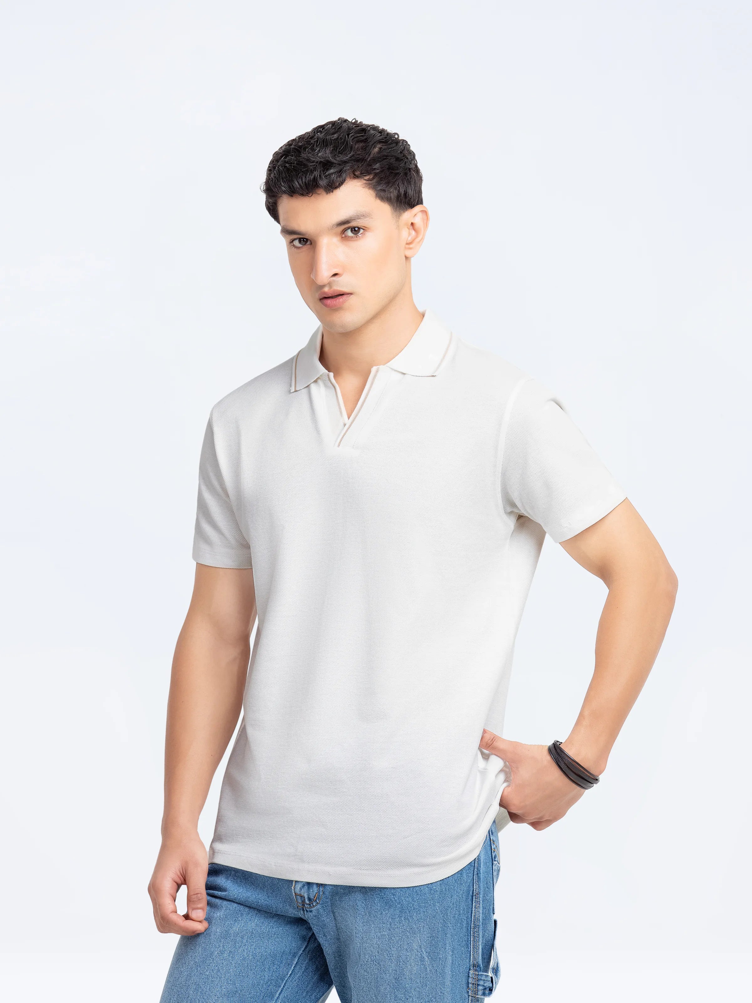 Regular Fit Johnny Collar Polo - FMTCP5-065