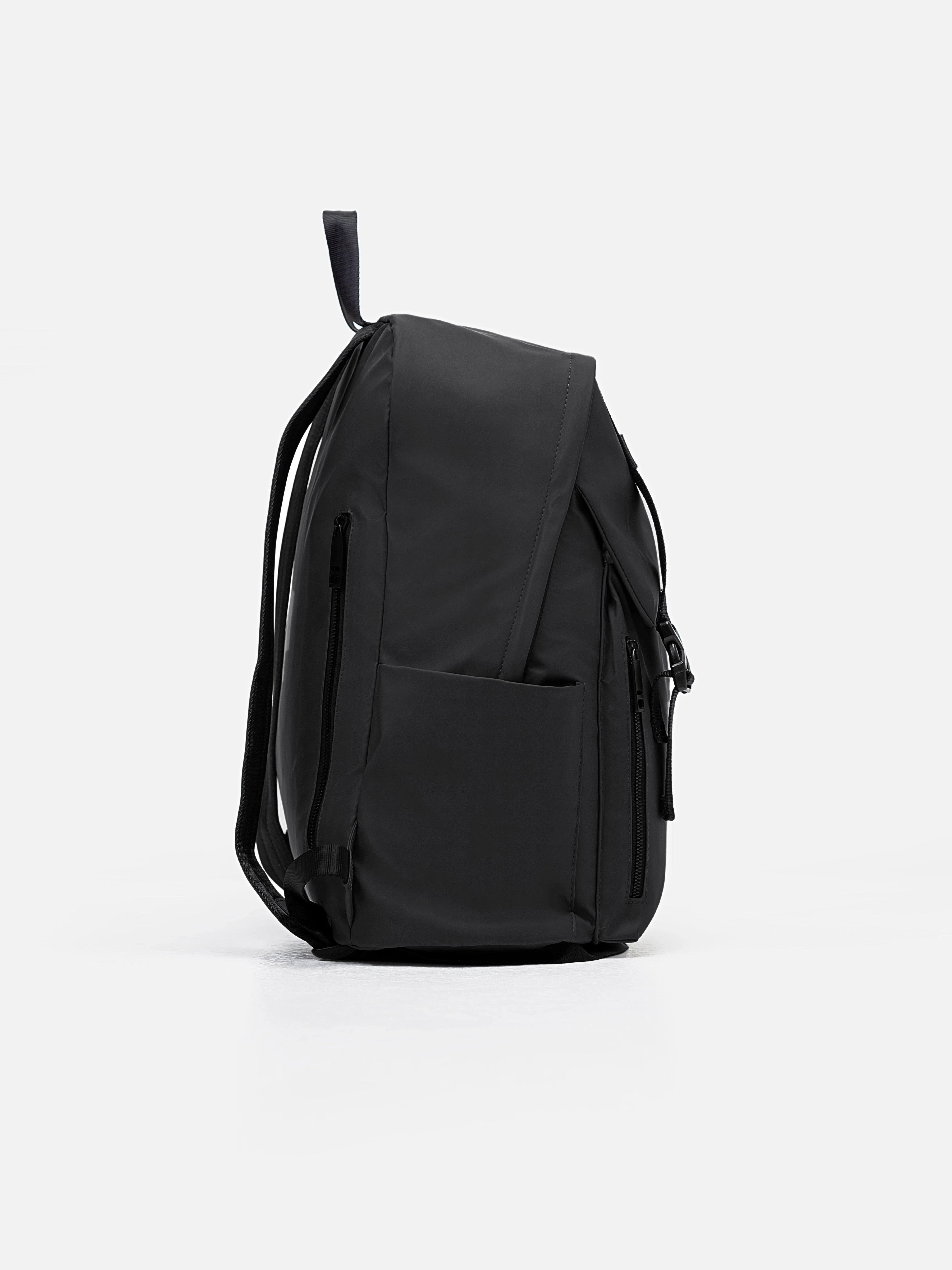 Black Leatherette Backpack - FABG5-018