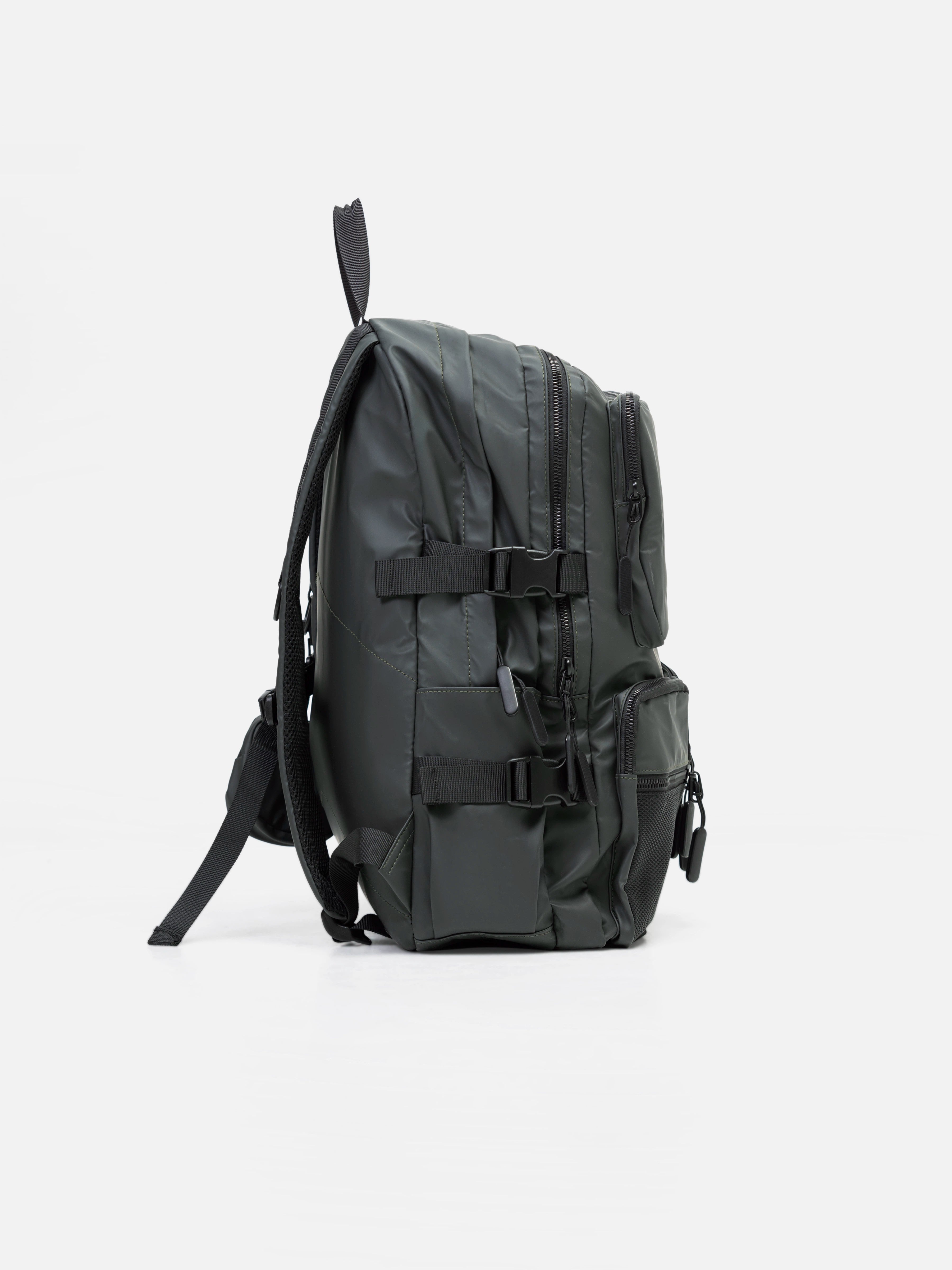 Green Leatherette Backpack - FABG5-019