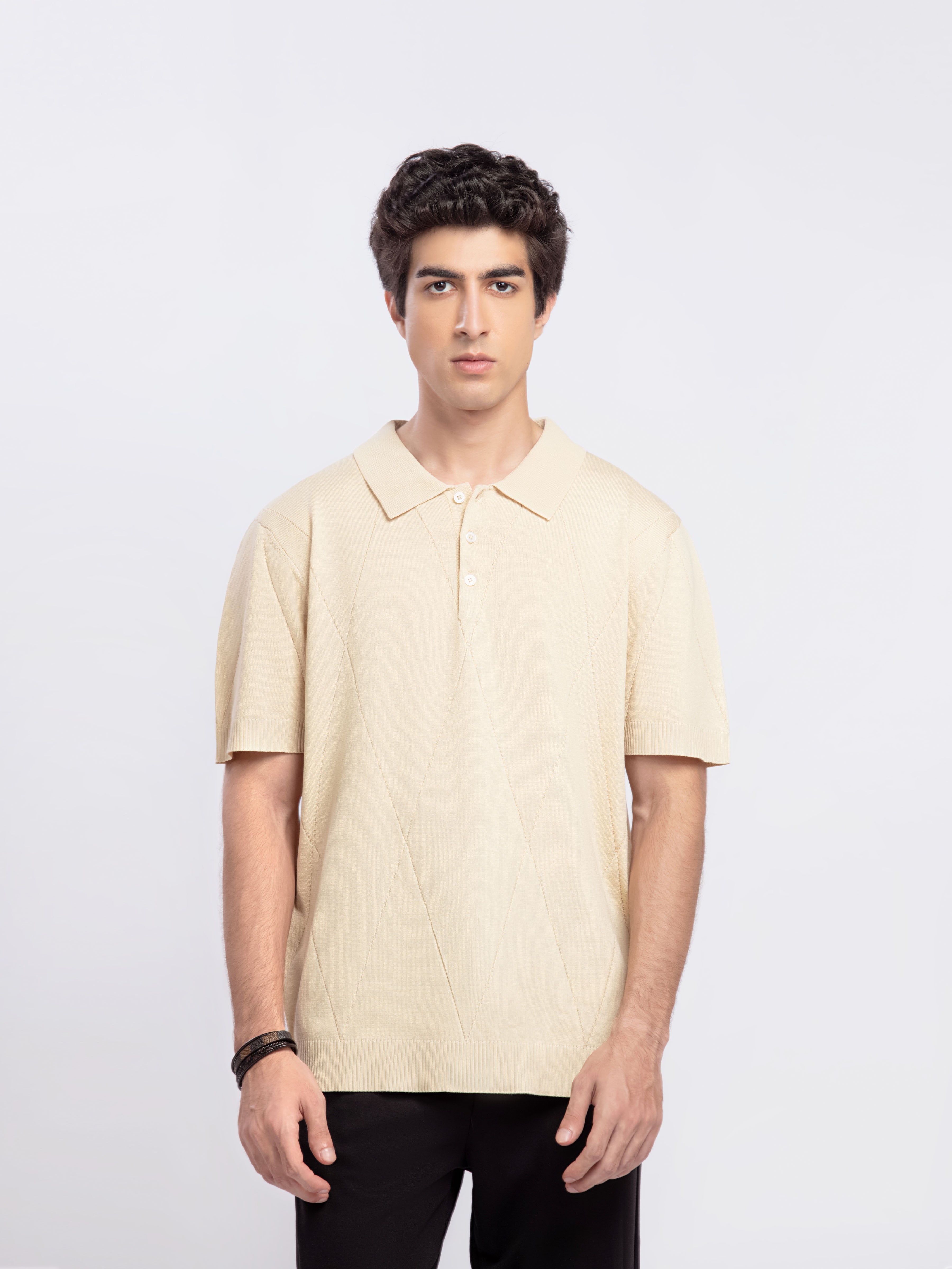 Regular Fit Knitted Polo - FMTCP5-222