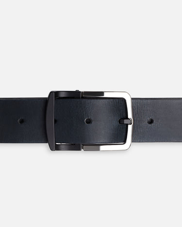 Dark Blue Leather Belt - FALB23-008
