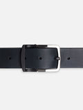 Dark Blue Leather Belt