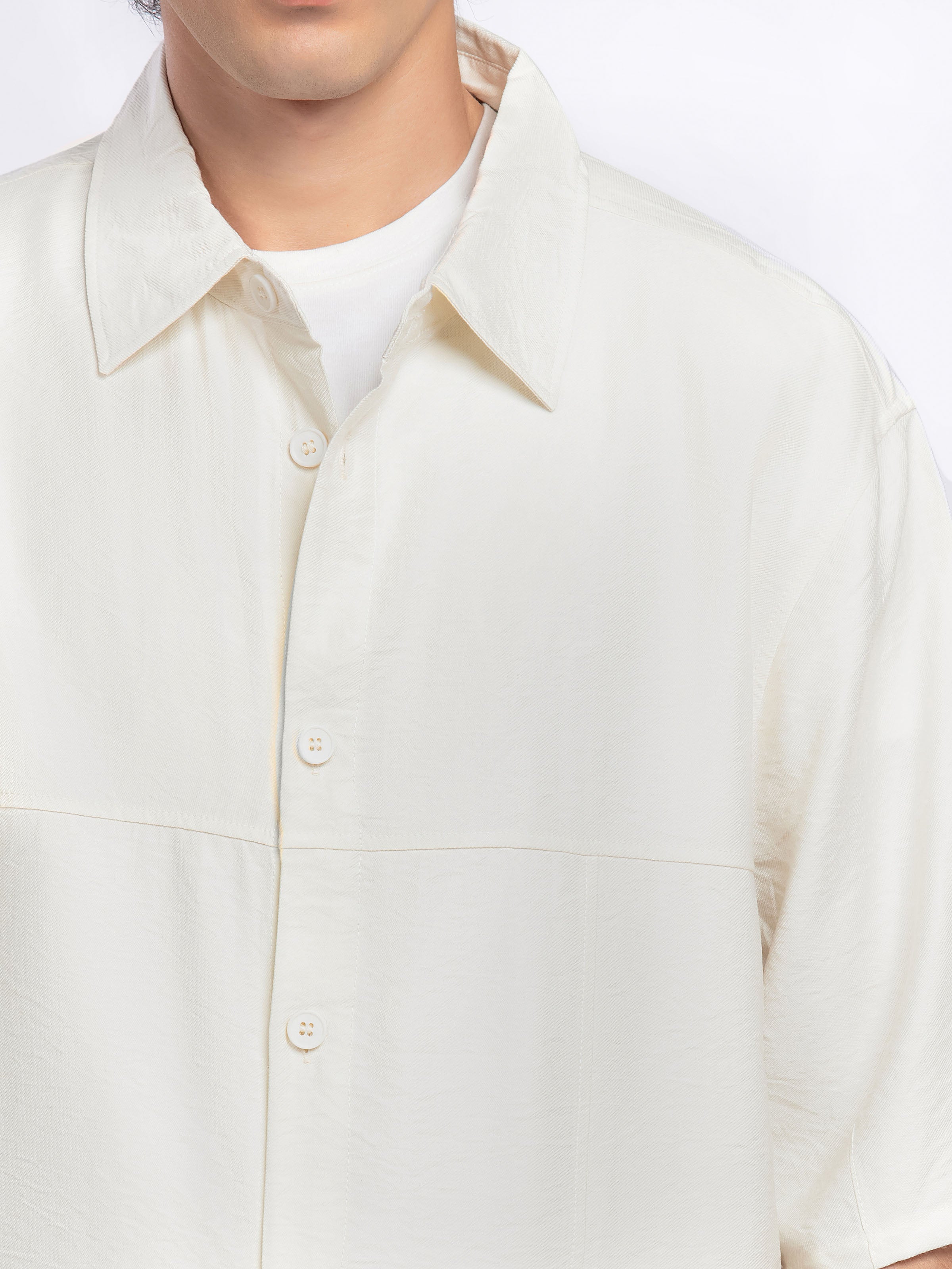 Cut & Sew Short Sleeves Shirt - FMTS5-32282