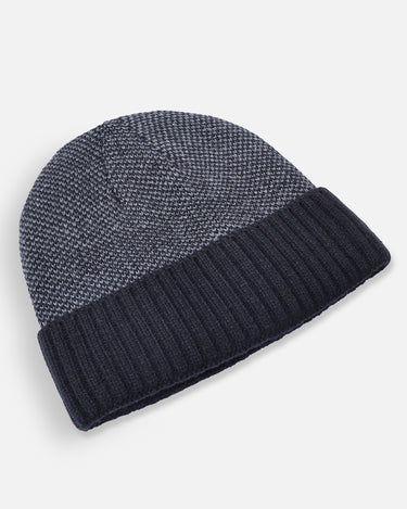 Charcoal & Black Knitted Beanie - FABC21-020