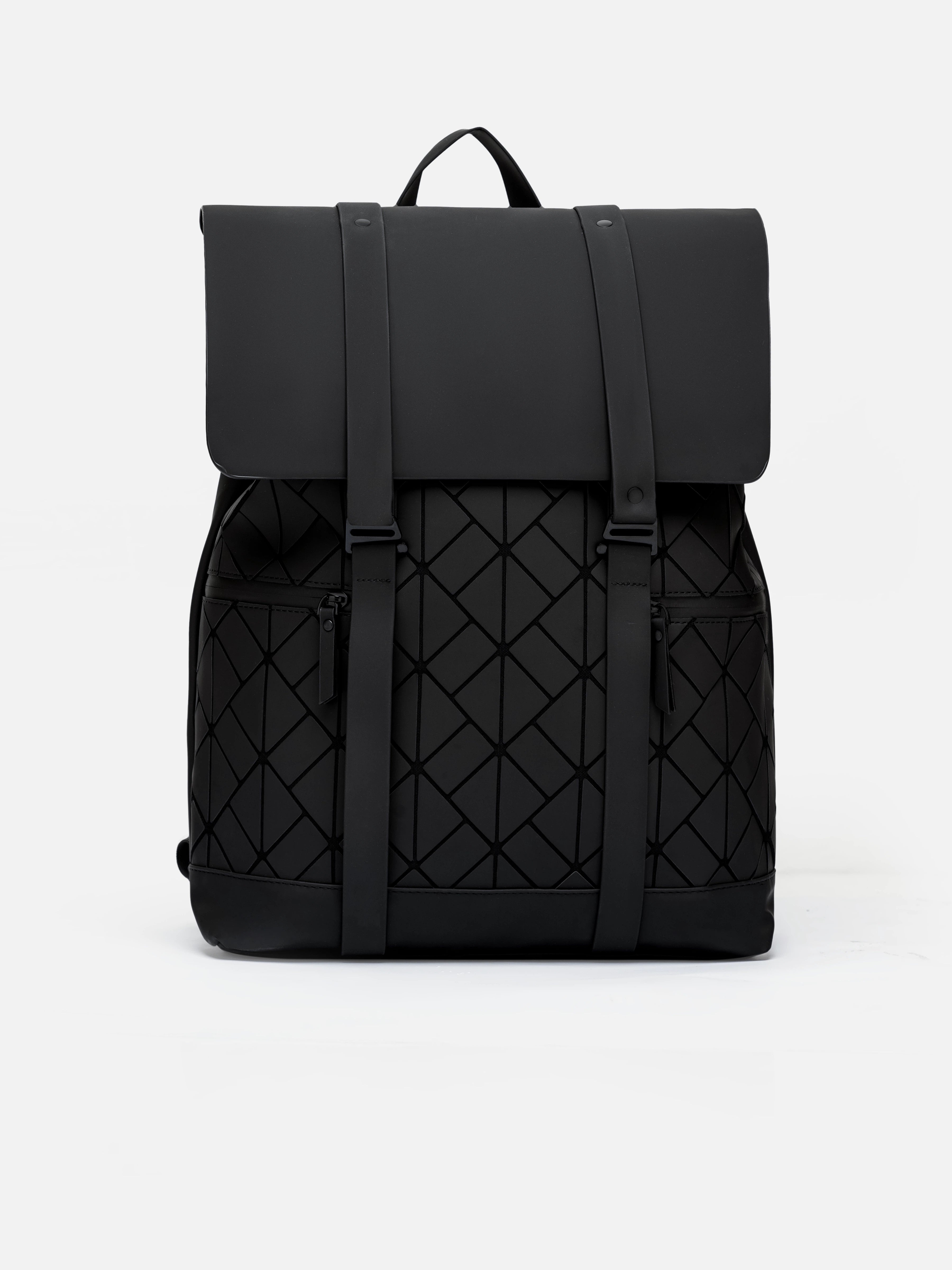 Black Rubberized Camping Backpack - FABG5-006