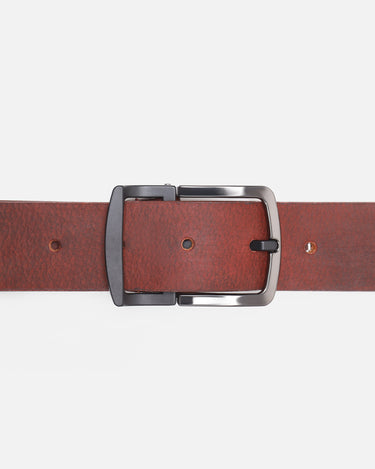 Maroon Leather Belt - FALB23-010