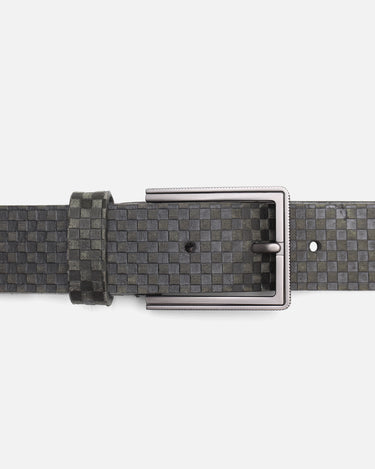 Dark Green Leather Belt - FALB23-015