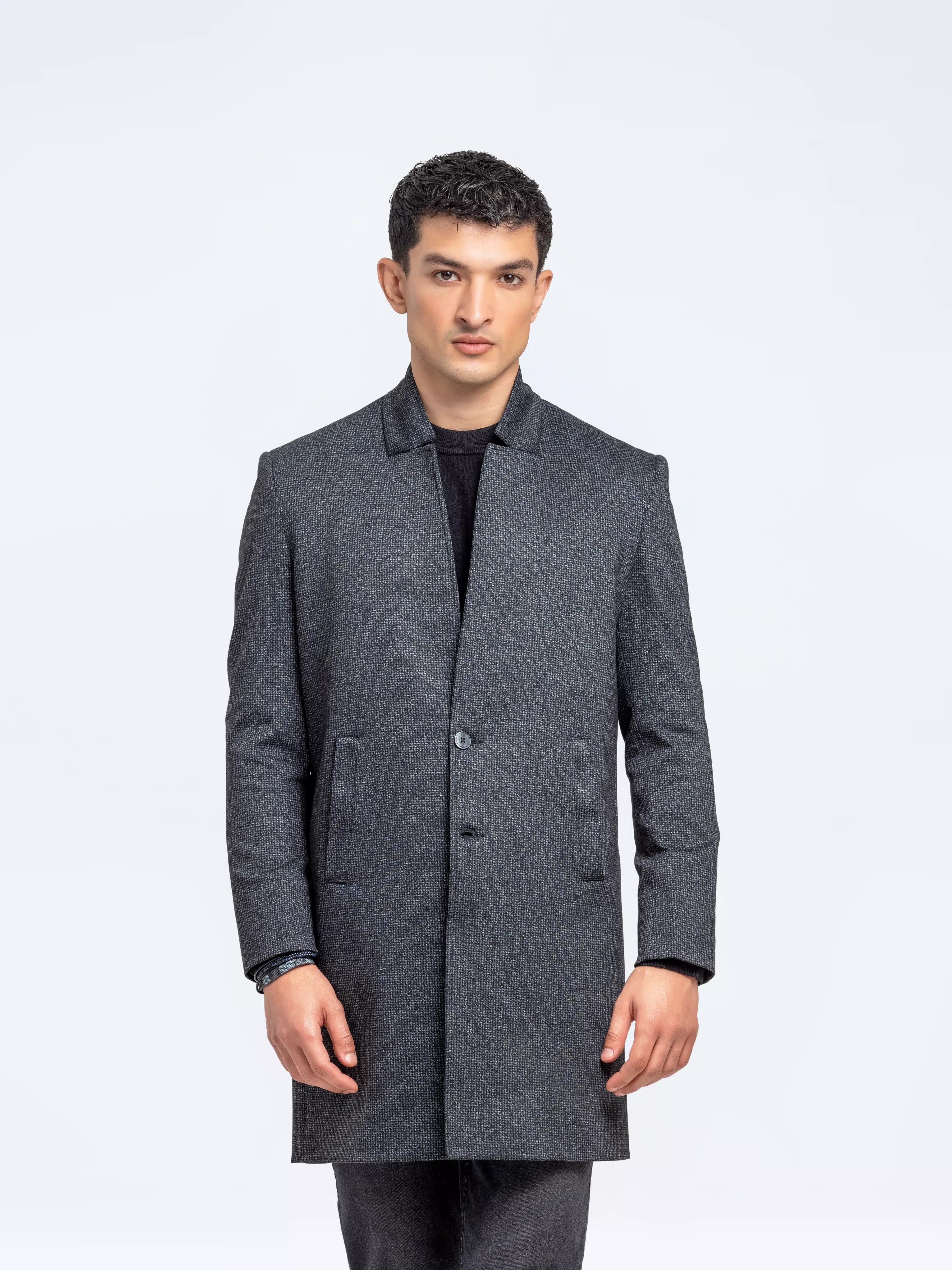 Slim Fit Long Coat - FMTLB24-001