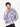 Men's White & Blue Hoodie - FMTH22-013
