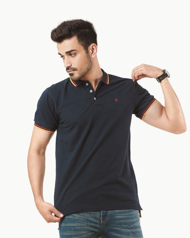 Men's Navy Blue Polo Shirt - FMTCP22-002