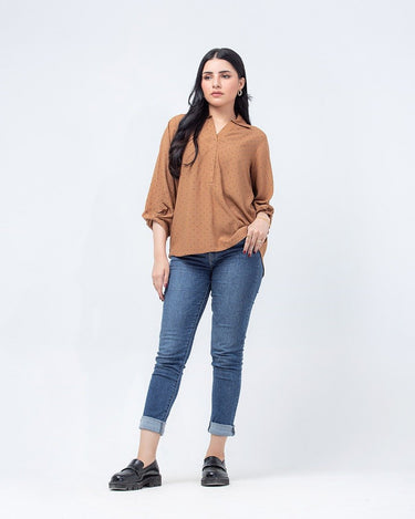 Women's Brown Top - FWTTB23-026