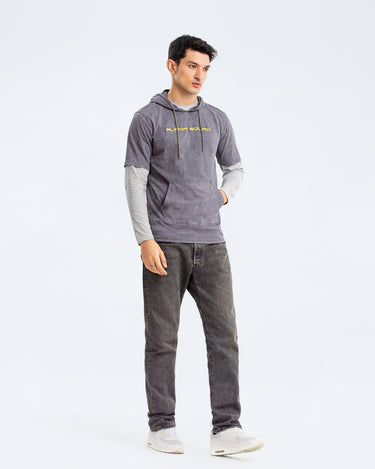 Half Sleeves Pullover Hoodie - FMTHS21-007