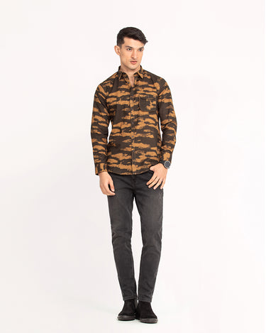 Camo Printed Shirt - FMTS23-32055