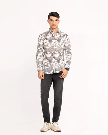 Distorted Pattern Shirt - FMTS23-32056