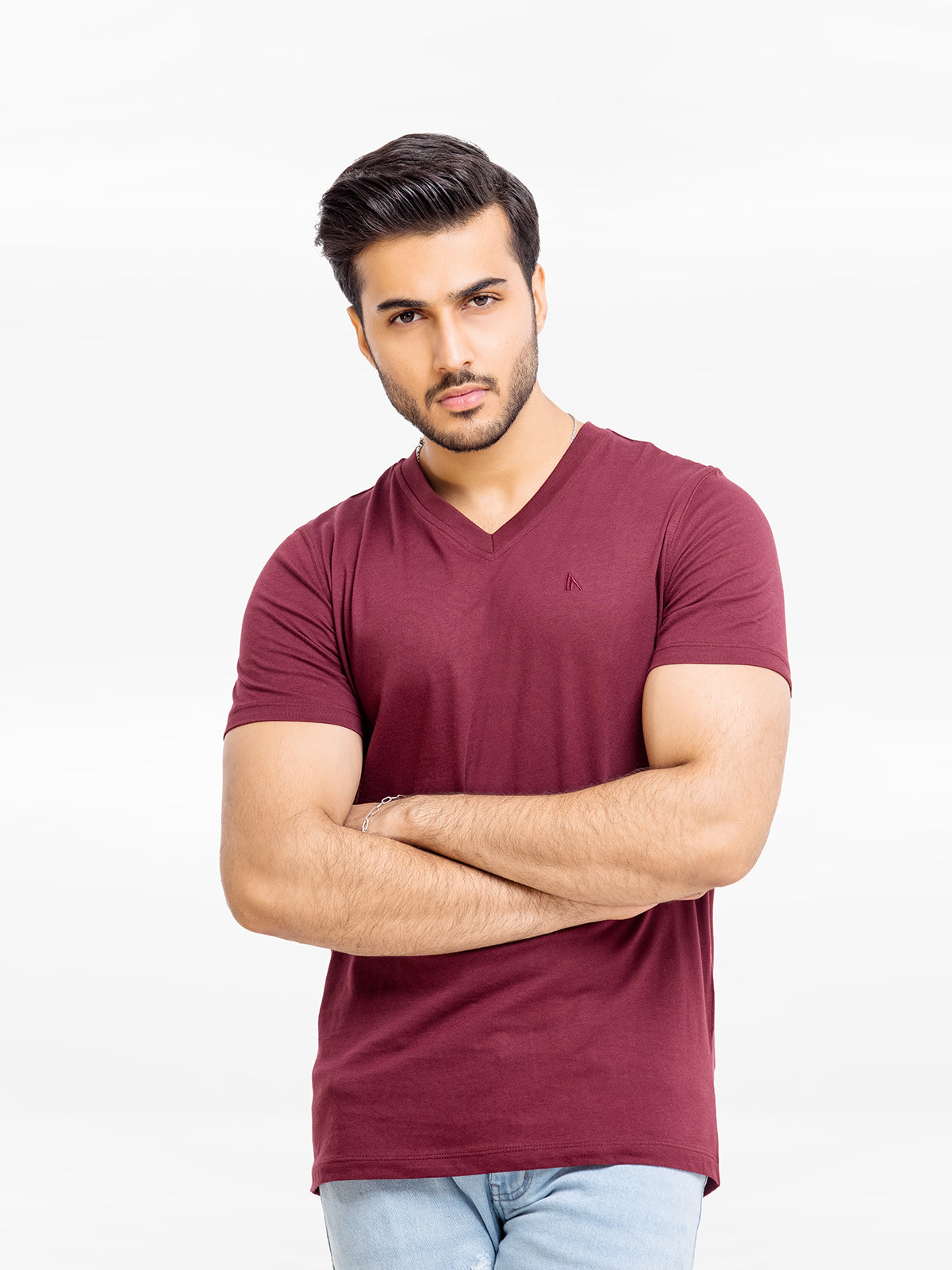 Buy Basic Tees - Men's Solid T-Shirts Collection: Online | FUROR ...
