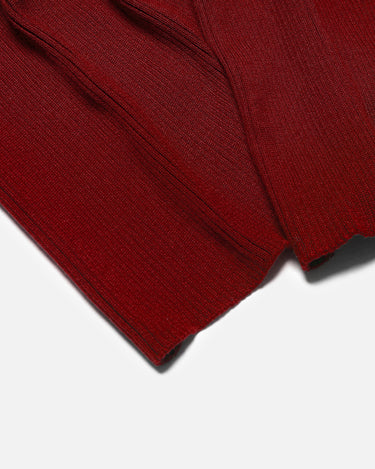Red Knitted Muffler - FAMM23-028