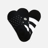Pack Of 3 Black & White Sneaker Socks - FWAS23-015