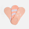 Pack Of 3 Pink & White Sneaker Socks - FWAS23-016