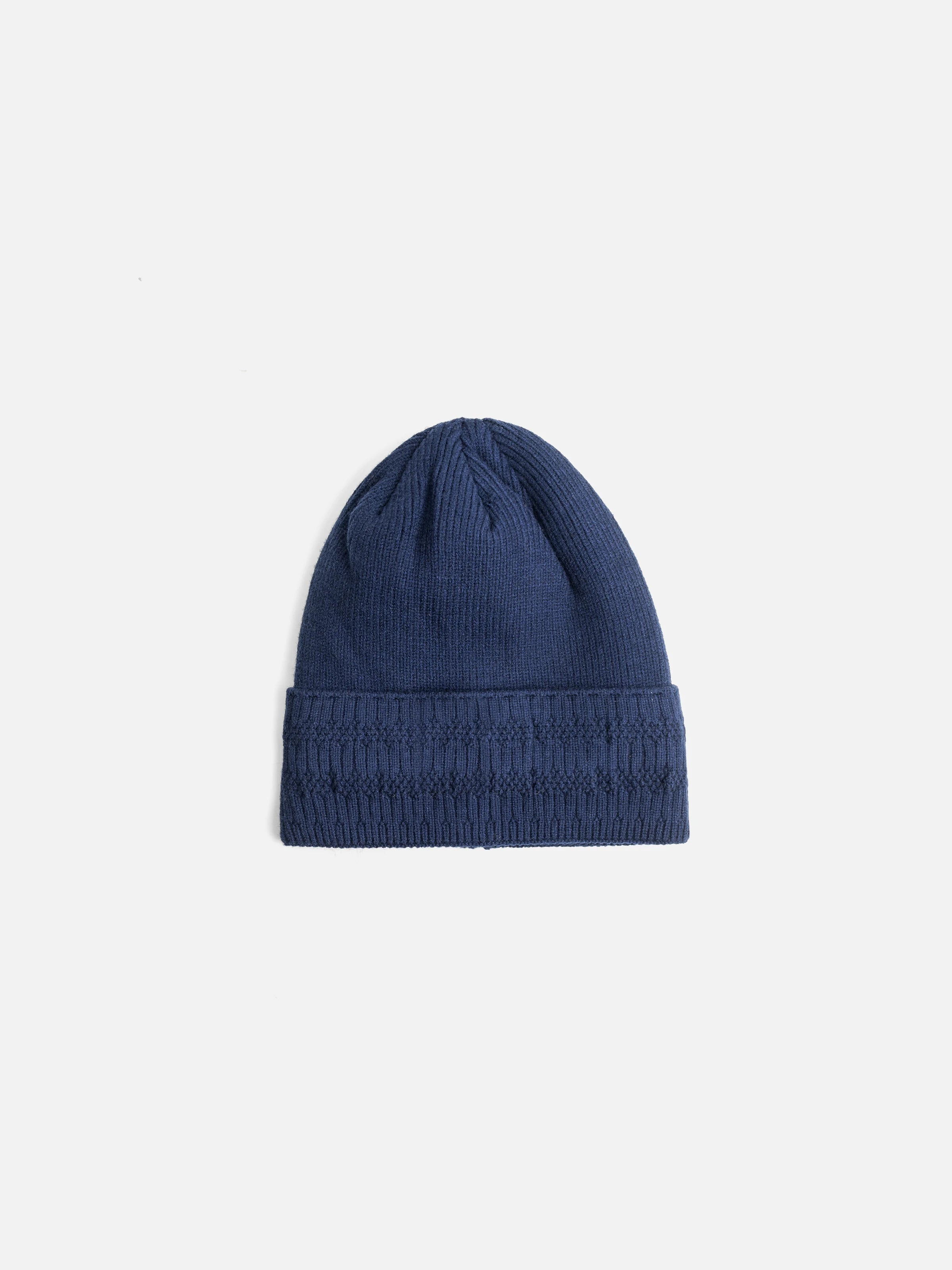 Navy Knitted Beanie - FABC24-010