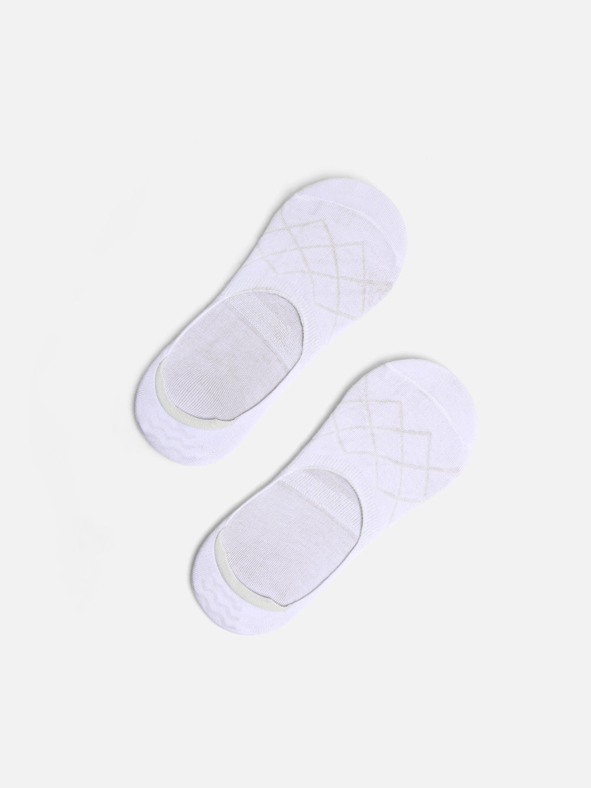 Pack Of 2 White No-Show Socks - FAMSO24-013