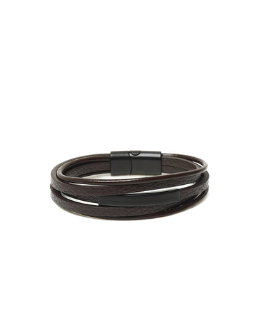 Dark Brown Leather Bracelet - FABR24-015