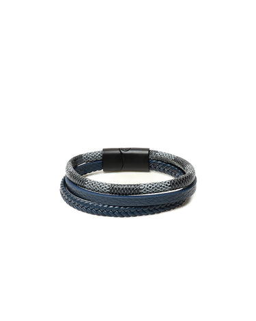 Blue Leather Bracelet - FABR24-016