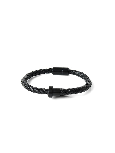 Black Leather Bracelet - FABR24-020