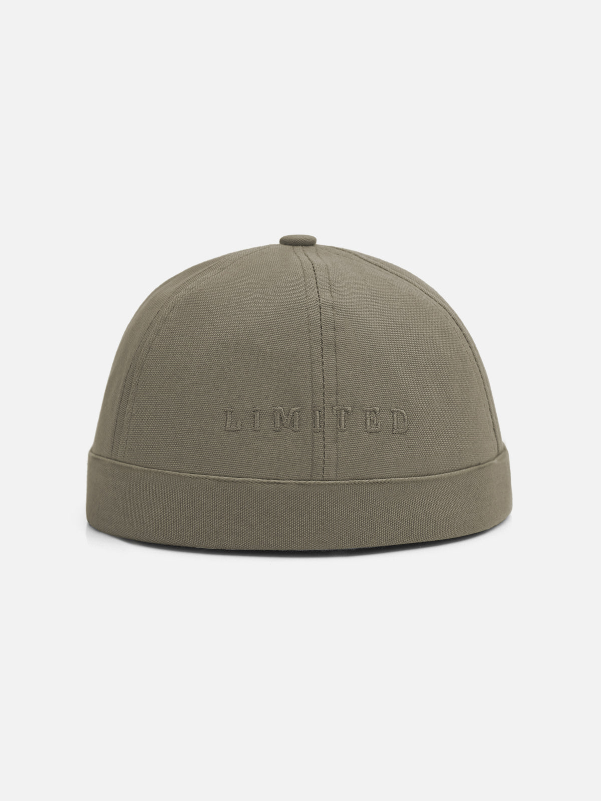 Khaki Men Brimless Cap - FAC24-053