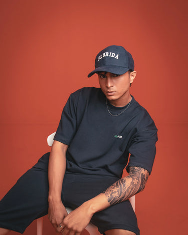 Navy Co-Ord Set Tee - FMTTS24-001