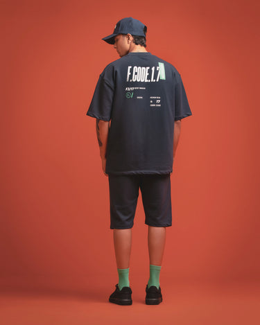 Navy Co-Ord Set Tee - FMTTS24-001