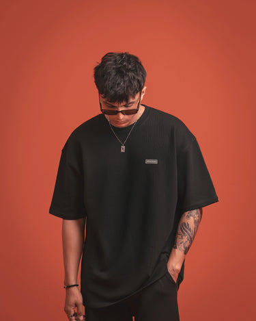 Black Co-Ord Set Tee - FMTTS24-005