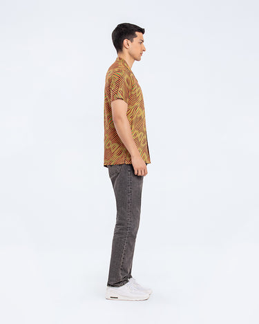 Regular Fit Hawaiian Collar Shirt - FMTS24-32073