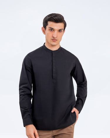 Regular Fit Band Collar Shirt - FMTS24-32128