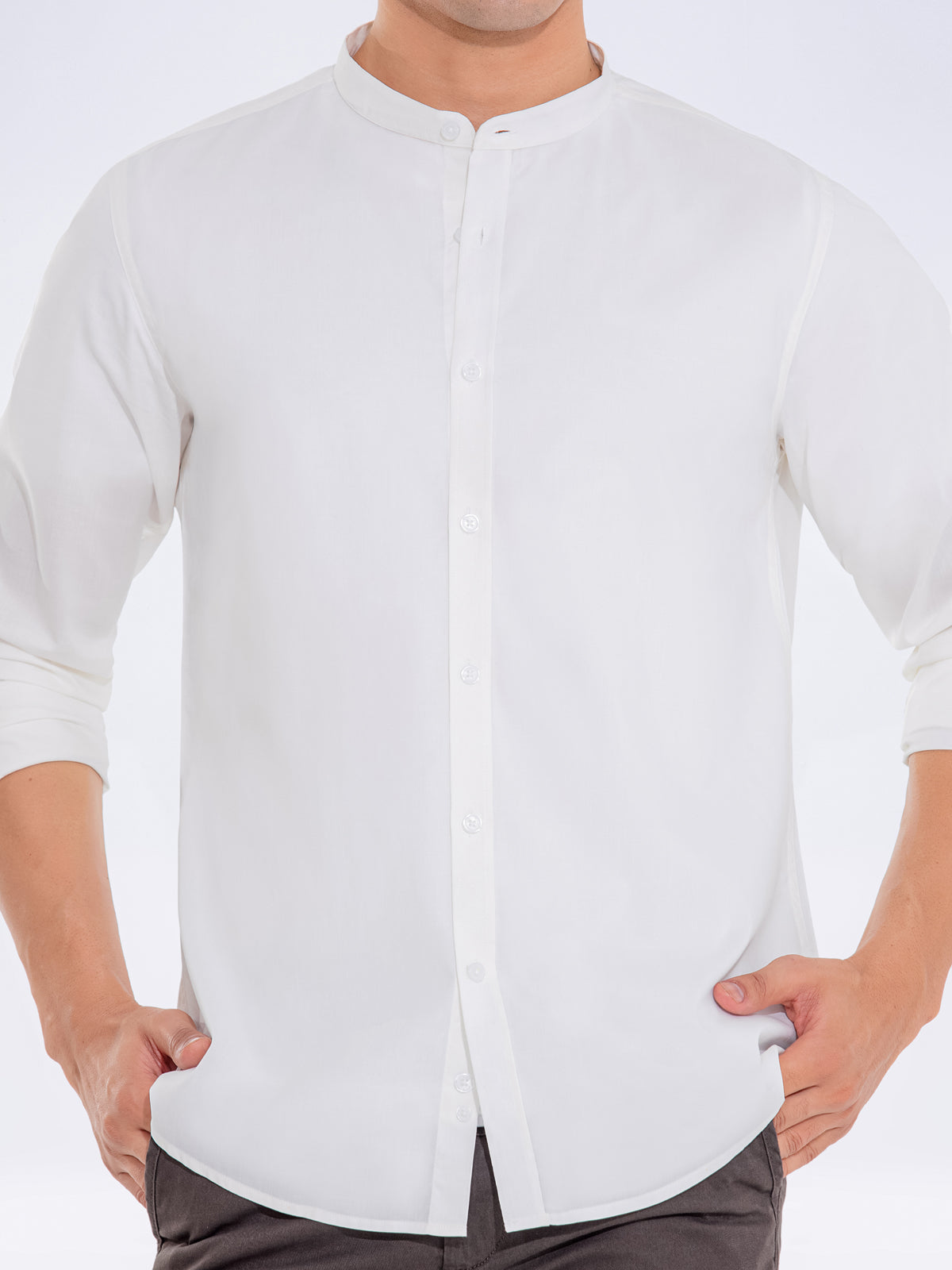 Buy FUROR Regular Fit Band Collar Shirt Online FMTS24 32139 FURORJEANS buy-furor-regular-fit-band-collar-shirt-online-fmts24-32139-furorjeans