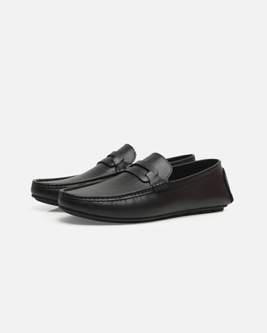 Black Leather Loafer - FAMS24-066