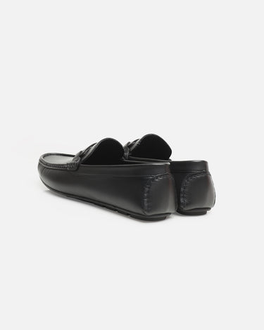 Black Leather Loafer - FAMS24-066