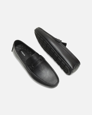 Black Leather Loafer - FAMS24-066