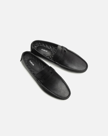 Black Leather Loafer - FAMS24-066