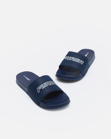 Navy Blue Slides - FAMSD24-006