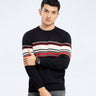 Jacquard Knitted Striped Sweater - FMTSWT23-024