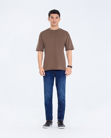 Relaxed Fit Crew Neck Basic Tee - FMTBL24-010