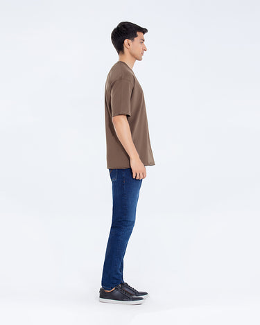Relaxed Fit Crew Neck Basic Tee - FMTBL24-010