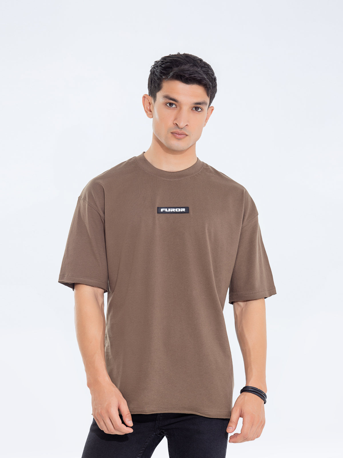Relaxed Fit Crew Neck Basic Tee - FMTBL24-021