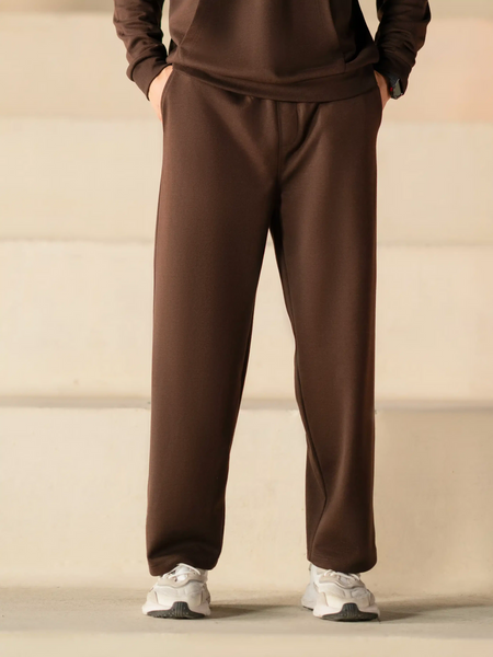 Brown Wide Leg Jog Pant | Tracksuit - FMBTKS24-010