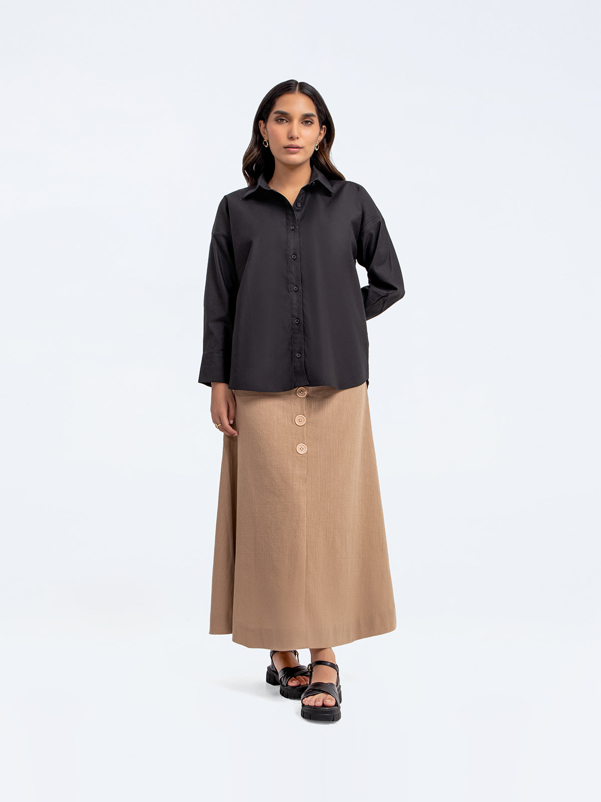 Plain Collar Shirt - FWTS23-153