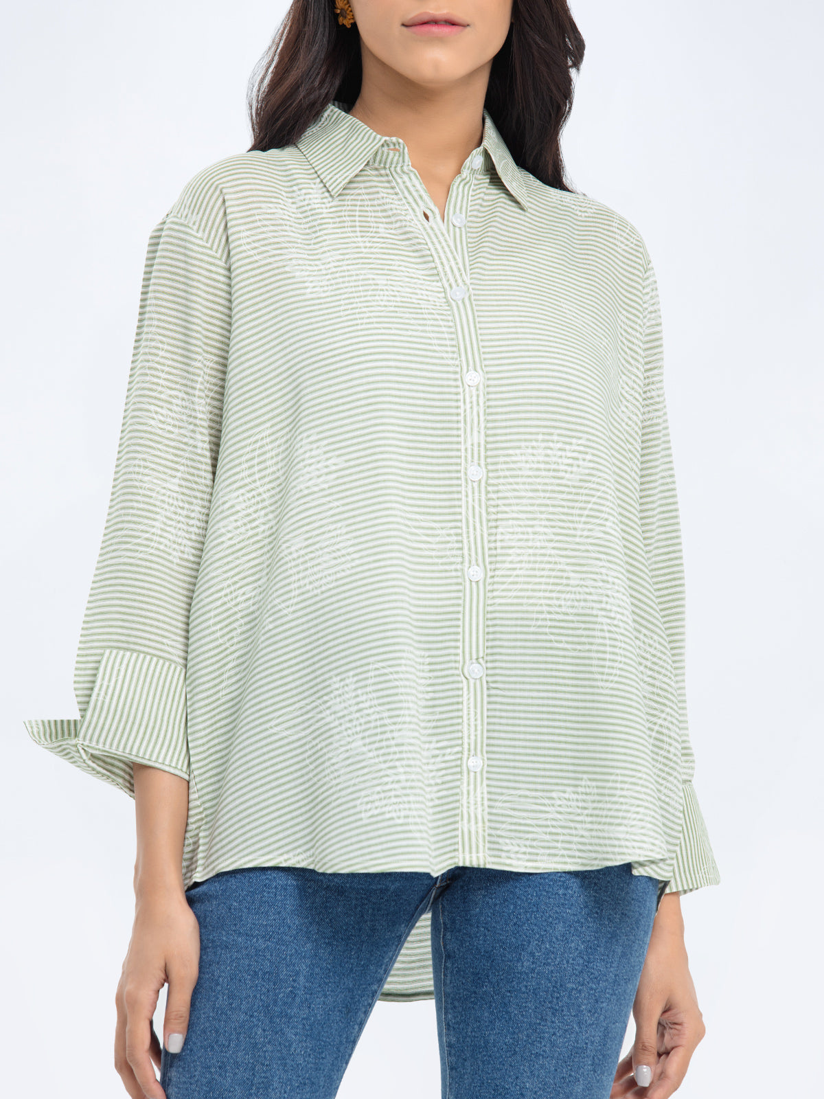 Relaxed Fit Yarn Dyed Shirt - FWTS24-041