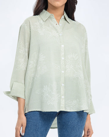 Relaxed Fit Yarn Dyed Shirt - FWTS24-041